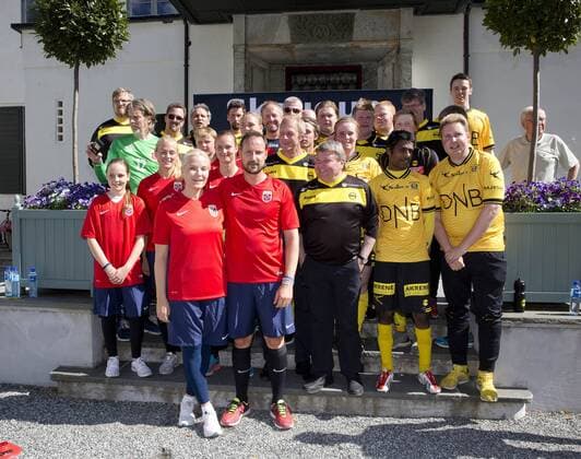 Bilder des Tages 14-06-2017 Norway Princess Mette Marit and Prince Haakon and Princess Alexandra and Prince Sverre during the friendly footbal match between team Skaugum and LSK Unified at Skaugum stadium. The royal family team with Caroline Graham Hansen and Ingvild Isaksen of the Norwegian national football team with the leader, Jan Age Fjortoft, against the Norwegian football association.  Copyright: xPPE NIEBOERx