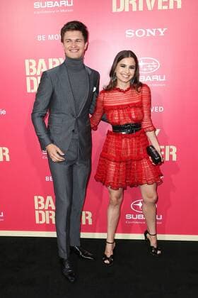Ansel Elgort und Violetta Komyshan bei der Baby Driver Film Premiere am 14.06.2017 in Los Angeles Baby Driver Filmpremiere in Los Angeles, 2017 