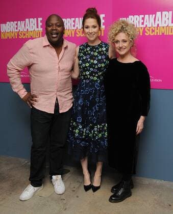 June 15, 2017 - Los Angeles, CA, United States - 15 June 2017 - Los Angeles, California - Titus Burgess, Ellie Kemper, Carol Kane. FYC Unbreakable Kimmy Schmidt held at the UCB Sunset Theater in Los Angeles. Photo Credit: AdMedia Los Angeles United States - ZUMAa123 20170615_zaa_a123_263 Copyright: xBirdiexThompsonx