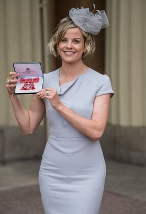 . 16 06 2017. London, United Kingdom. Suzanne Wolff, who received an OBE at an Investiture at Buckingham Palace in London.  xCPNAx xi-Imagesx IIM-15396-0003