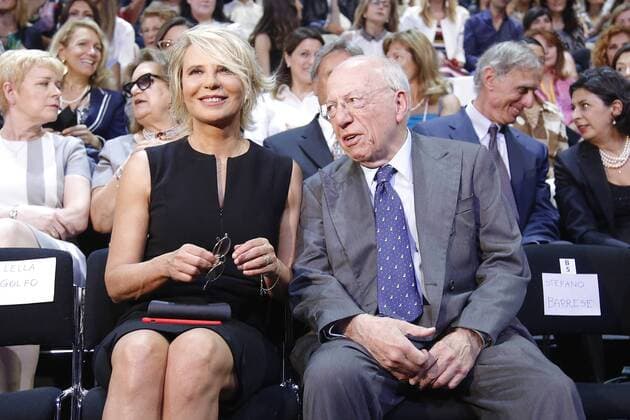 Fedele Confalonieri e Maria De Filippi Roma 16 06 2017. Rai. Trasmissione per la consegna del premio Marisa Bellisario 2017 Rome June 16th 2017. Rai tv. Assignment of the Golden Apples of the XXIX edition of the Marisa Bellisario Prize Foto Samantha Zucchi Insidefoto SamanthaxZucchi
