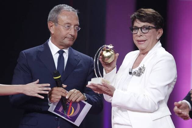 Antonio Catricala e Paola Basilone Roma 16 06 2017. Rai. Trasmissione per la consegna del premio Marisa Bellisario 2017 Rome June 16th 2017. Rai tv. Assignment of the Golden Apples of the XXIX edition of the Marisa Bellisario Prize Foto Samantha Zucchi Insidefoto SamanthaxZucchi
