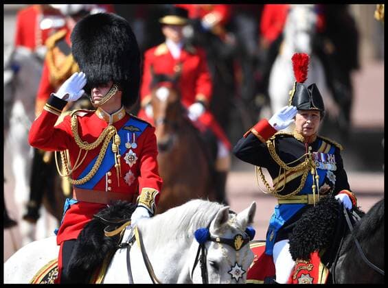 . 17 06 2017. London, United Kingdom. Trooping the Colour. Prince William and Princess Anna joins HM The Queen Elizabeth II and the Duke of Edinburgh as they leave Buckingham Palace for Trooping the Colour.  xAndrewxParsonsx xi-Imagesx IIM-15403-0031