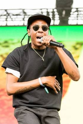 June 17, 2017 - Eau Claire, Wisconsin, U.S - SPANK ROCK (NAEEM JUWA) during Eaux Claires Music Festival in Eau Claire, Wisconsin Eau Claire U.S. - ZUMAs135 20170617_zap_s135_003 Copyright: xDanielxDeSloverx