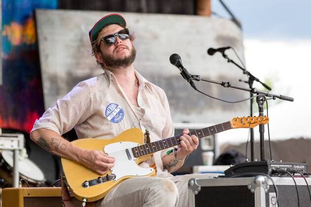 June 17, 2017 - Eau Claire, Wisconsin, U.S - JUSTIN VERNON of Big Red Machine on the Creek Stage during Eaux Claires Music Festival in Eau Claire, Wisconsin Eau Claire U.S. - ZUMAs135 20170617_zap_s135_031 Copyright: xDanielxDeSloverx