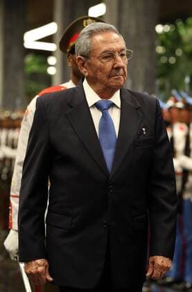 Cuban President Raul Castro during the welcoming ceremony of his counterpart Filipe Jacinto Nyusi of Mozambique (not pictured), at the Revolution Palace in Havana, Cuba, 17 June 2017. Mozambique s President Filipe Jacinto Nyusi visits Cuba !ACHTUNG: NUR REDAKTIONELLE NUTZUNG!  Copyright: xAlejandroxErnestox HAB001 20170618-636333469771058708