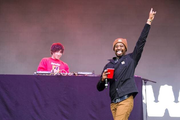June 17, 2017 - Eau Claire, Wisconsin, U.S - Rapper DANNY BROWN (DANIEL DEWAN SEWELL) during Eaux Claires Music Festival in Eau Claire, Wisconsin Eau Claire U.S. - ZUMAs135 20170617_zap_s135_046 Copyright: xDanielxDeSloverx