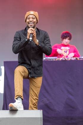 June 17, 2017 - Eau Claire, Wisconsin, U.S - Rapper DANNY BROWN (DANIEL DEWAN SEWELL) during Eaux Claires Music Festival in Eau Claire, Wisconsin Eau Claire U.S. - ZUMAs135 20170617_zap_s135_052 Copyright: xDanielxDeSloverx
