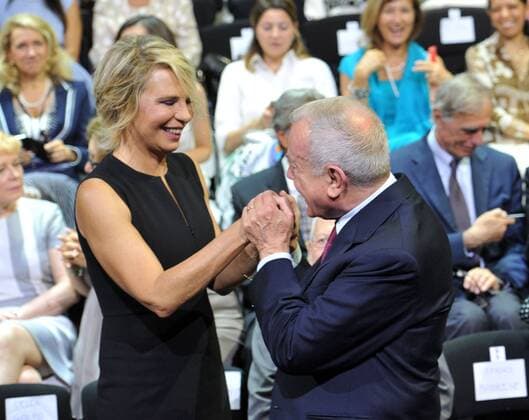 Roma, Premio Bellisario . Pictured : Maria De Filippi, Gianni Letta  Copyright: xLennyx xIPAx xPoolxRoma2x