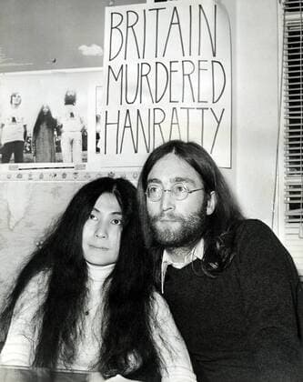 Beatle John Lennon and Yoko Ono, December 1969.  Copyright: xRoyxCummingsx 1013_025