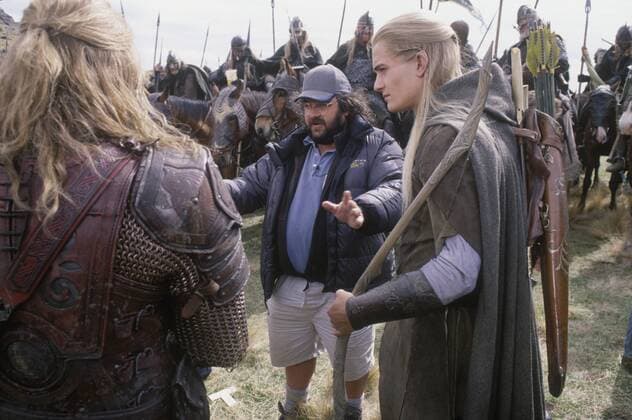 Newline Pictures Presents Lord of the Rings: The Two Towers Dir. Peter Jackson and Orlando Bloom © 2002 New Line Photo by Pierre Vinet  30277_052