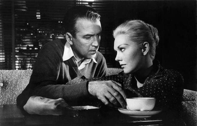 James Stewart and Kim Novak, Vertigo 1958 Paramount  Copyright: xHAx 30732_462