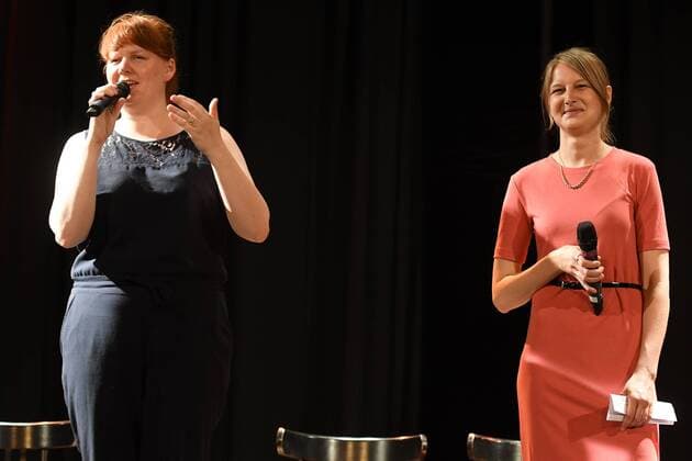 Wiebke Thomsen, Anne Lakeberg (Kinochefin City Kino Wedding) zum 19. Mal wurde der Kinoprogrammpreis Berlin-Brandenburg verliehen. Mit insgesamt 432.500 Euro wurden im City Kino Wedding das vielfaeltige Engagement und die innovative Programmgestaltung in 48 Filmtheatern - 32 in Berlin und 16 in Brandenburg - geehrt in Berlin am 20.06.2017