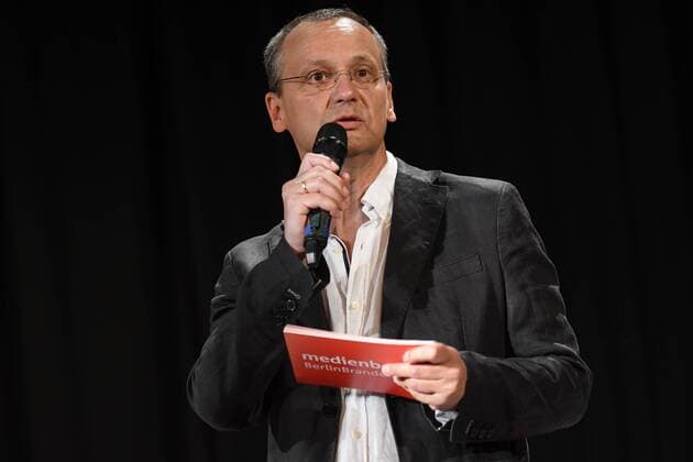Knut Elstermann zum 19. Mal wurde der Kinoprogrammpreis Berlin-Brandenburg verliehen. Mit insgesamt 432.500 Euro wurden im City Kino Wedding das vielfaeltige Engagement und die innovative Programmgestaltung in 48 Filmtheatern - 32 in Berlin und 16 in Brandenburg - geehrt in Berlin am 20.06.2017