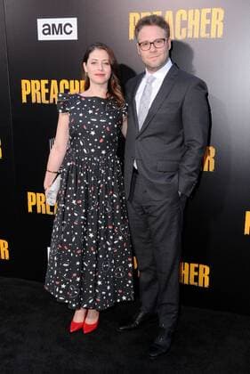 June 20, 2017 - Los Angeles, CA, United States - 20 June 2017 - Los Angeles, California - Lauren Miller, Seth Rogen. AMC s Preacher Season 2 premiere held at Theater at Ace Hotel in Los Angeles. Photo Credit: AdMedia Los Angeles United States - ZUMAa123 20170620_zaa_a123_205 Copyright: xBirdiexThompsonx