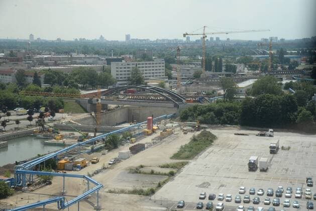 Berlin, 20.06.17 Autobahn Baustelle Abschnitt der A100 Autobahndreieck Neukölln Sonnenallee