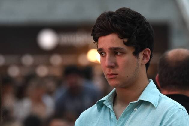 Spain: Froilan attends a Fashion show in Madrid Felipe Juan Froilán de Todos los Santos de Marichalar y Borbón is seen at Las Ventas bullring in Madird during a fashion show of Telva .  JorgexSanz