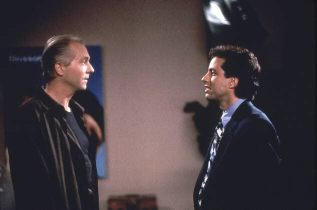 Film still or Publicity still from Seinfeld Peter Crombie, Jery Seinfeld © 1992 Castle Rock Los Angeles CA  Copyright: xAPCx 31487_223