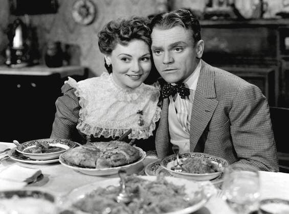 OSCARS. Bester Hauptdarsteller. Preisträger 1941-1950 Studio Publicity Still: Joan Leslie and James Cagney, Yankee Doodle Dandy 1942 Warner Hollywood CA USA  Copyright: xThexLegacyxCollectionx 31780_579