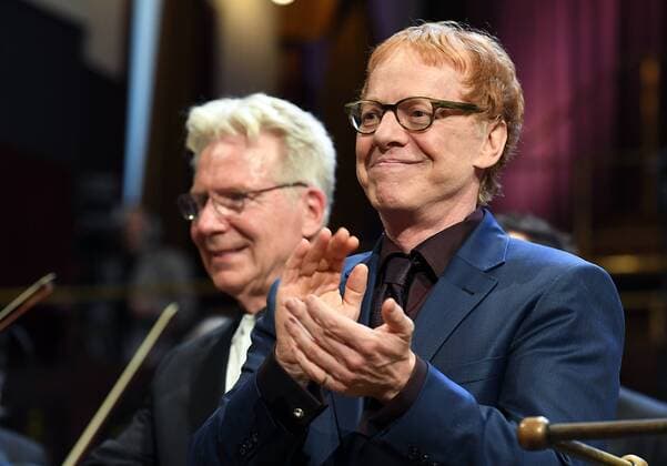 Hollywood composer Danny Elfman (right) and conductor John Mauceri attend the first day of the international music festival Prague Proms in Prague, Czech Republic, on June 21, 2017. (CTKxPhoto KaterinaxSulova) CTKPhotoP201706211060301  suk5