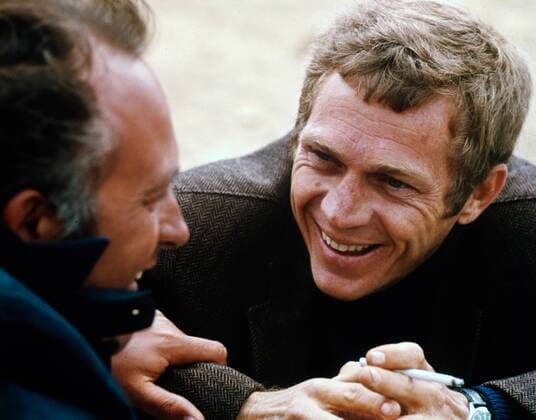 Director Peter Yates, Steve McQueen , Bullitt , 1968 Solar Productions Cinema Publishers Collection - No Release - For Editorial Use Only. Hollywood CA USA  32557_429CPC