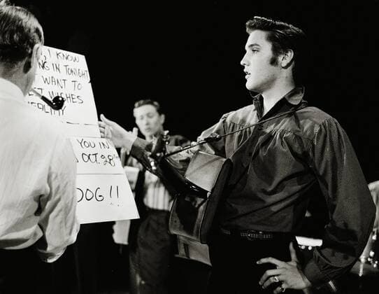 Elvis Presley on The Ed Sullivan Show, September 9, 1956. CBS Hollywood CA USA  32914_831THA
