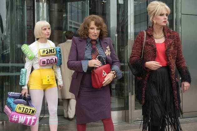 (From L-R): Jane Horrocks as Bubble, Jennifer Saunders as Edina, and Joanna Lumley as Patsy in the film ABSOLUTELY FABULOUS: THE MOVIE. Photo by David Appleby. Â© 2016 Twentieth Century Fox Film Corporation All Rights Reserved Los Angeles CA  Copyright: xDavidxApplebyx 32947_014THA