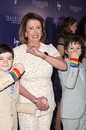 June 22, 2017 - New York, N.Y, USA - NANCY PELOSI, her grandsons THOMAS and PAUL attend Logo s Trailblazer Honors .The Cathedral of St. John the Divine, NYC.June 22, 2017.Photos by , Globe Photos Inc. New York USA - ZUMAms4_ 20170622_zaa_ms4_003 Copyright: xSoniaxMoskowitzx