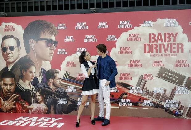 US actor Ansel Elgort (R) poses with Mexican actress Eiza Gonzalez (L) during the presentation of the film Baby Driver in Madrid, Spain, on 23 June 2017. The film will be on Spanish theatres on 07 July 2017. BABY DRIVER !ACHTUNG: NUR REDAKTIONELLE NUTZUNG!  Copyright: xEmilioxNaranjox 20170623-636338159295476112