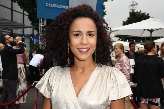 Schauspielerin Dunja Dogmani kommt am 24.06.2017 zur Verleihung des 27. Deutschen Kamerapreis in Köln.