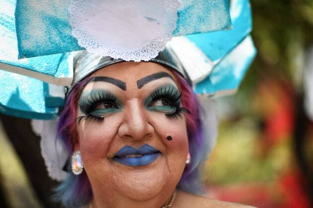 A participant at the 39th LGBT Pride March in Mexico City, Mexico, 24 June 2017. Under the motto Respect my family, my freedom, my life thousands of people participated at the Lesbian Gay Bisexual and Transexual pride march. Gay pride march in Mexico !ACHTUNG: NUR REDAKTIONELLE NUTZUNG!  Copyright: xSáshenkaxGutiérrezx CMX001 20170625-636339479959181626