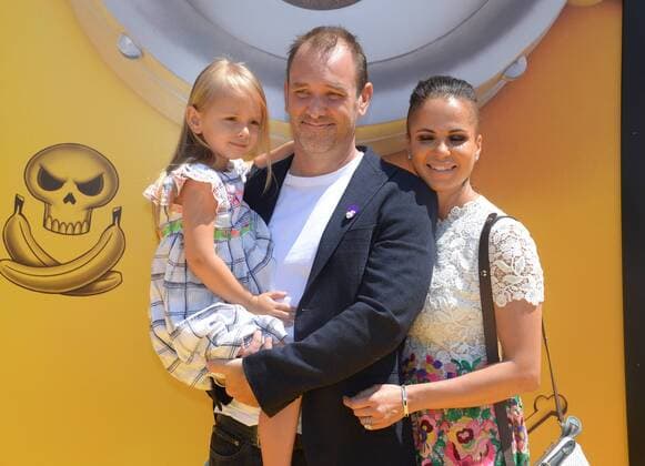 Cast member Trey Parker, the voice of Balthazar in the animated motion picture comedy Despicable Me 3 and his wife Boogie Tillmon and their daughter Betty Parker attend the premiere of the film at the Shrine Auditorium in Los Angeles on June 24, 2017. Storyline: A mysterious stranger shows up to inform Gru that he has a long-lost twin brother-a brother who desperately wishes to follow in his twin s despicable footsteps-one former super-villain will rediscover just how good it feels to be bad.  LAP2017062435 JIMxRUYMEN
