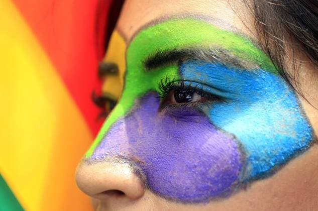 (170625) -- MEXICO CITY, June 25, 2017 -- A person takes part in the 39th Gay Pride Parade in Mexico City, capital of Mexico, on June 24, 2017. ) (ma)(gj) MEXICO-MEXICO CITY-GAY PRIDE-MARCH STR 