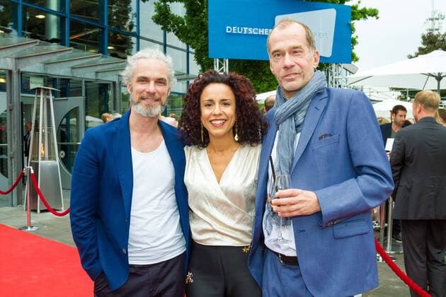 Moritz Zielke, Dunja Dogmani, Georg Uecker bei der Verleihung des 27. Deutschen Kamerapreis 2017 auf dem WDR Gelände Bocklemünd in Köln am 24.06.2017 Verleihung des 27. Deutschen Kamerapreis 2017 in Köln
