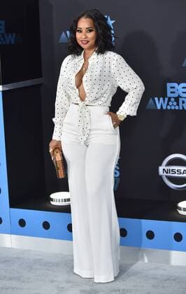 Tammy Rivera attends the 17th annual BET Awards at Microsoft Theater in Los Angeles on June 25, 2017. The ceremony celebrates achievements in entertainment and honors music, sports, television, and movies released between April 1, 2016 and March 31, 2017.  LAP20170625026 CHRISTINExCHEW