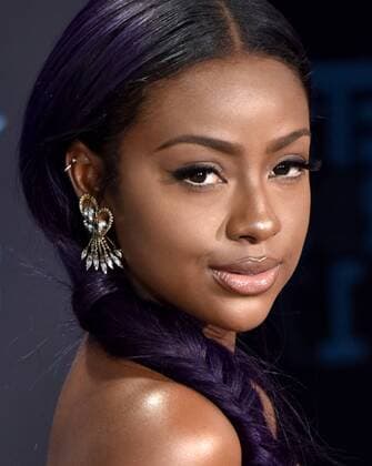 Singer Justine Skye attends the 17th annual BET Awards at Microsoft Theater in Los Angeles on June 25, 2017. The ceremony celebrates achievements in entertainment and honors music, sports, television, and movies released between April 1, 2016 and March 31, 2017.  LAP20170625032 CHRISTINExCHEW