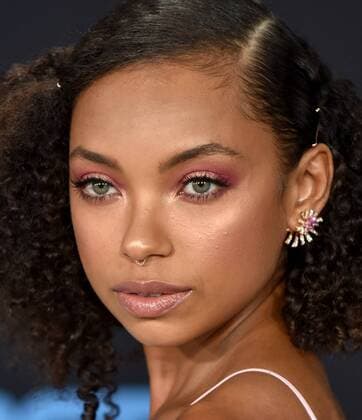 Actor Logan Browning attends the 17th annual BET Awards at Microsoft Theater in Los Angeles on June 25, 2017. The ceremony celebrates achievements in entertainment and honors music, sports, television, and movies released between April 1, 2016 and March 31, 2017.  LAP20170625149 CHRISTINExCHEW