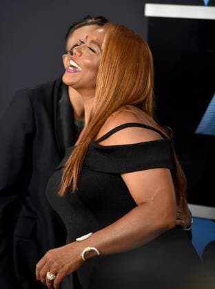 Actor Queen Latifah attends the 17th annual BET Awards at Microsoft Theater in Los Angeles on June 25, 2017. The ceremony celebrates achievements in entertainment and honors music, sports, television, and movies released between April 1, 2016 and March 31, 2017.  LAP20170625201 CHRISTINExCHEW