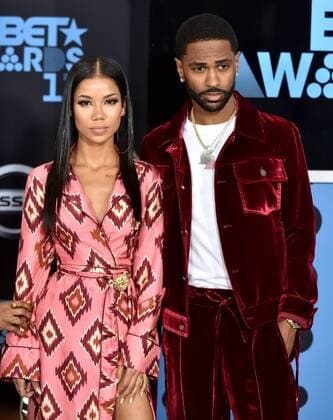 (L-R) Jhene Aiko and rapper Big Sean attend the 17th annual BET Awards at Microsoft Theater in Los Angeles on June 25, 2017. The ceremony celebrates achievements in entertainment and honors music, sports, television, and movies released between April 1, 2016 and March 31, 2017.  LAP20170625258 CHRISTINExCHEW
