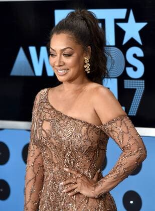 TV personality La La Anthony attends the 17th annual BET Awards at Microsoft Theater in Los Angeles on June 25, 2017. The ceremony celebrates achievements in entertainment and honors music, sports, television, and movies released between April 1, 2016 and March 31, 2017.  LAP20170625229 CHRISTINExCHEW
