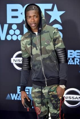Rapper MHD attends the 17th annual BET Awards at Microsoft Theater in Los Angeles on June 25, 2017. The ceremony celebrates achievements in entertainment and honors music, sports, television, and movies released between April 1, 2016 and March 31, 2017.  LAP20170625322 CHRISTINExCHEW