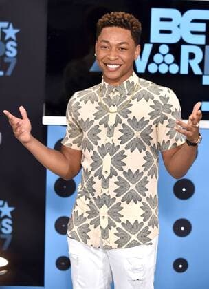 Singer Jacob Latimore attends the 17th annual BET Awards at Microsoft Theater in Los Angeles on June 25, 2017. The ceremony celebrates achievements in entertainment and honors music, sports, television, and movies released between April 1, 2016 and March 31, 2017.  LAP20170625346 CHRISTINExCHEW