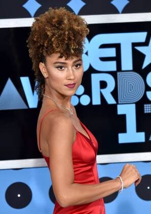 Soccer player Ally Love attends the 17th annual BET Awards at Microsoft Theater in Los Angeles on June 25, 2017. The ceremony celebrates achievements in entertainment and honors music, sports, television, and movies released between April 1, 2016 and March 31, 2017.  LAP20170625334 CHRISTINExCHEW
