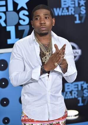 Rapper YFN Lucci attends the 17th annual BET Awards at Microsoft Theater in Los Angeles on June 25, 2017. The ceremony celebrates achievements in entertainment and honors music, sports, television, and movies released between April 1, 2016 and March 31, 2017.  LAP20170625390 CHRISTINExCHEW