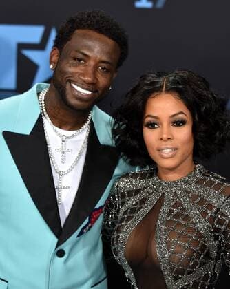 Hip-hop artist Gucci Mane (L) and model Keyshia Ka Oir attend the 17th annual BET Awards at Microsoft Theater in Los Angeles on June 25, 2017. The ceremony celebrates achievements in entertainment and honors music, sports, television, and movies released between April 1, 2016 and March 31, 2017.  LAP20170625434 CHRISTINExCHEW