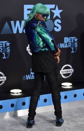 Kwaylon BlameItOnKway Rogers attends the 17th annual BET Awards at Microsoft Theater in Los Angeles on June 25, 2017. The ceremony celebrates achievements in entertainment and honors music, sports, television, and movies released between April 1, 2016 and March 31, 2017.  LAP20170625493 CHRISTINExCHEW