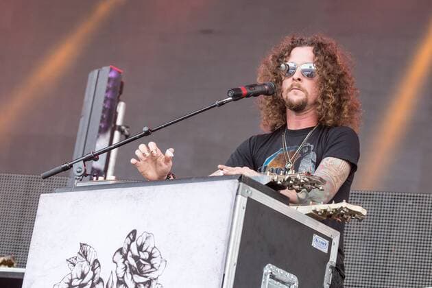 June 25, 2017 - Chicago, Illinois, U.S - KELBY RAY of The Cadillac Three during Country LakeShake Music Festival at Huntington Bank Pavilion at Northerly Island in Chicago, Illinois Chicago U.S. - ZUMAs135 20170625_zap_s135_065 Copyright: xDanielxDeSloverx