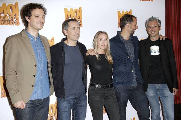 Moi Moche et Mechant 3 held at cinema Gaumont Champs Elysees Marignan in Paris. Gad Elmaleh;Arie Elmaleh;Audrey Lamy;David Marsais Paris France  529116