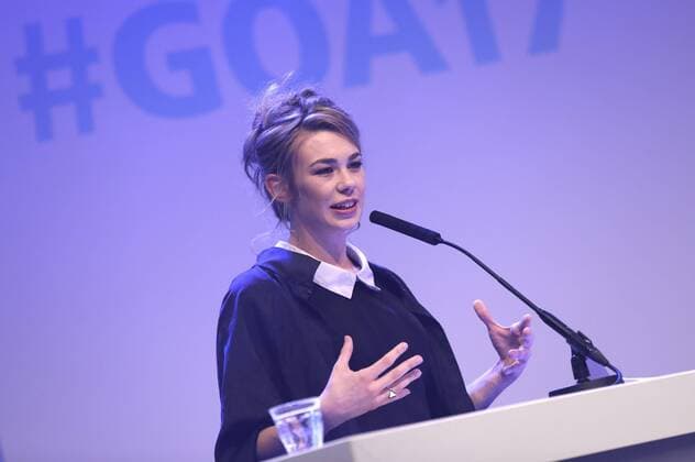 Ronja von Rönne bei der Verleihung des Grimme Online Award 2017 in der Kölner Flora. Köln, 30.06.2017 Foto:xC.xHardtx xFuturexImage