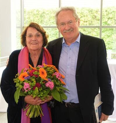 Verleihung des Oberbayerischen Kulturpreises an Bettina Mitterndorfer und Spider Murphy Gang im Bürgerhaus Haar am 2. Juli 2017 Christian Ude mit Edith Welser-Ude